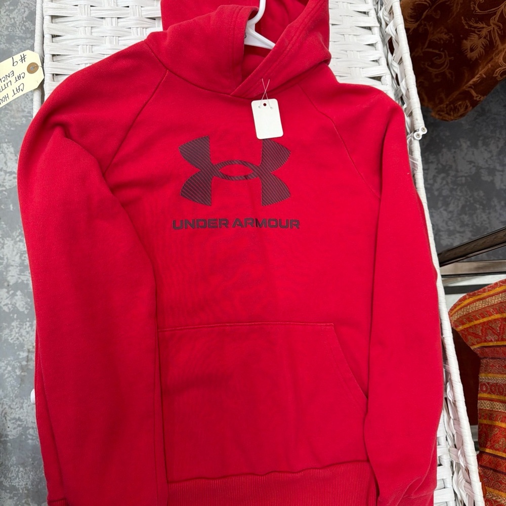 Under Armour Coldgear Loose Red Hoodie Youth Size Large